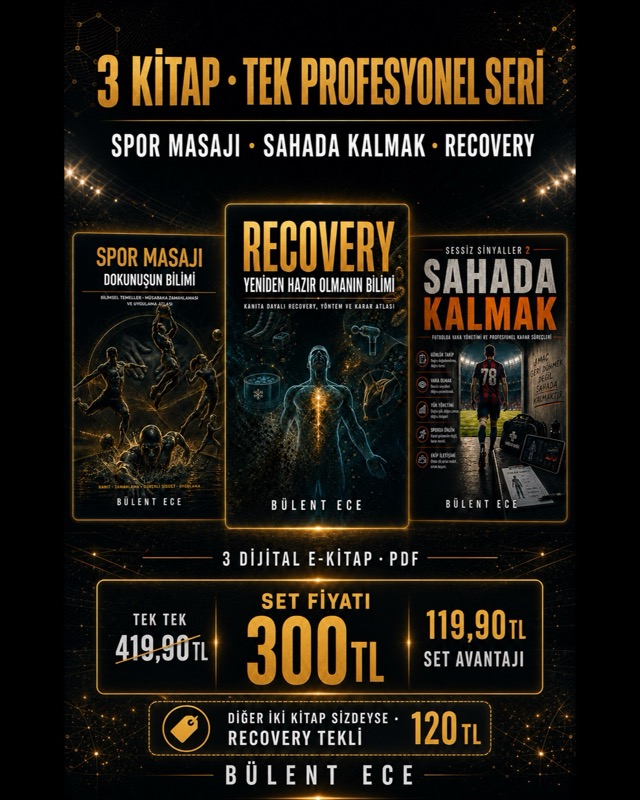 Bülent Ece profesyonel saha serisi üçlü dijital e-kitap seti